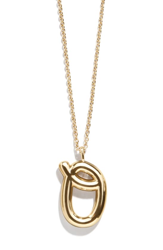 Baublebar Bubble Initial Necklace In Gold O