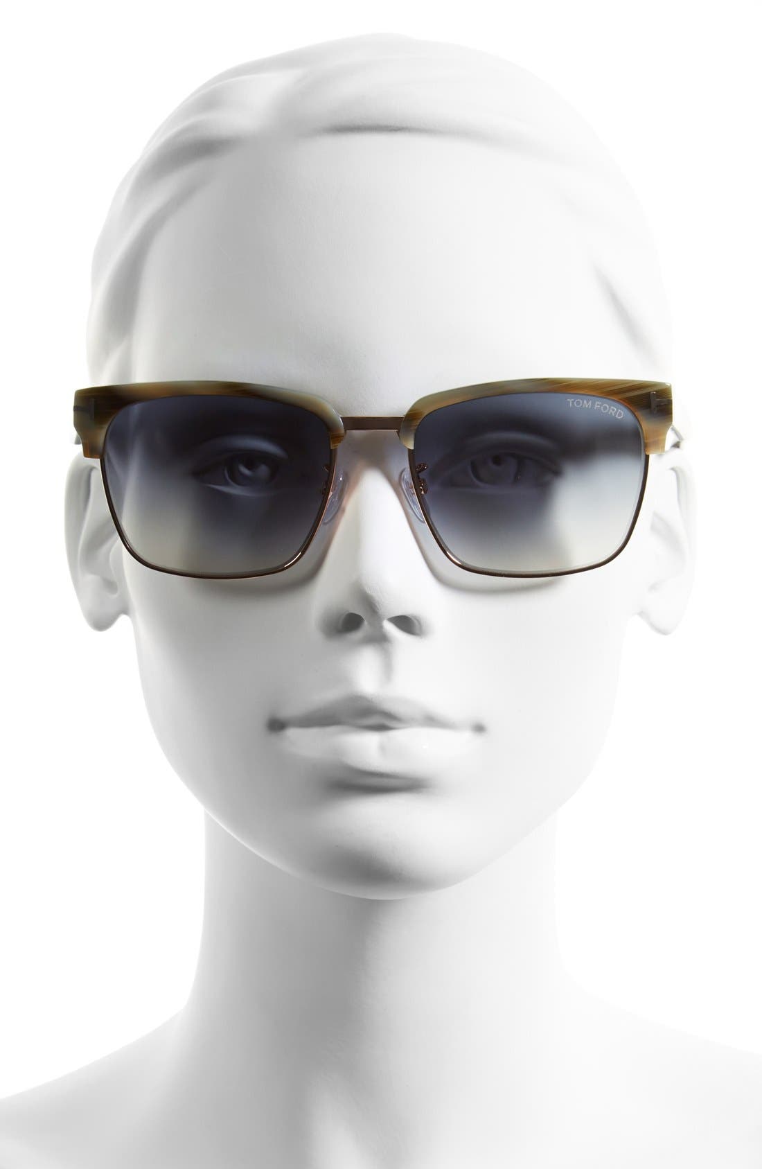 tom ford savannah 55mm clubmaster sunglasses