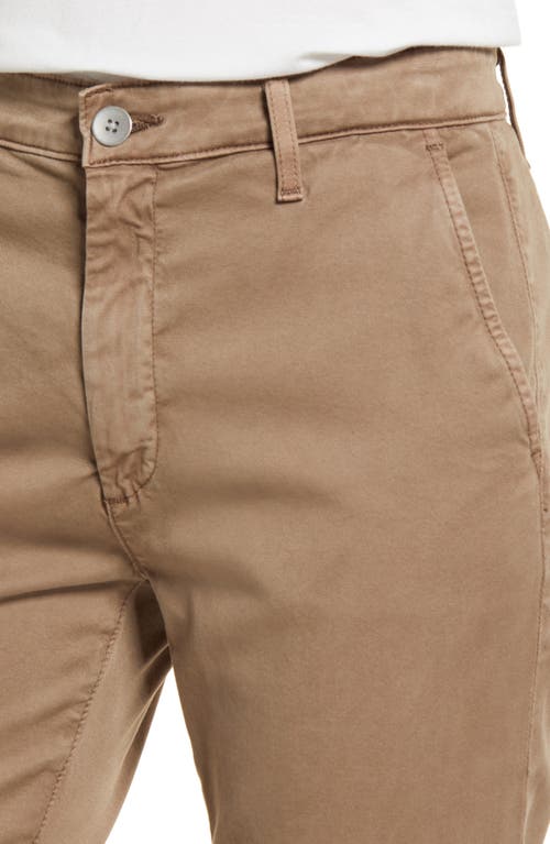 Ag Caden Crop Twill Trousers In Sulfur Soft Fawn