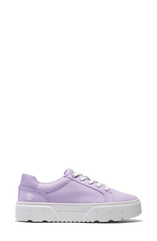 Timberland Laurel Court Platform Sneaker In Light Purple Canvas
