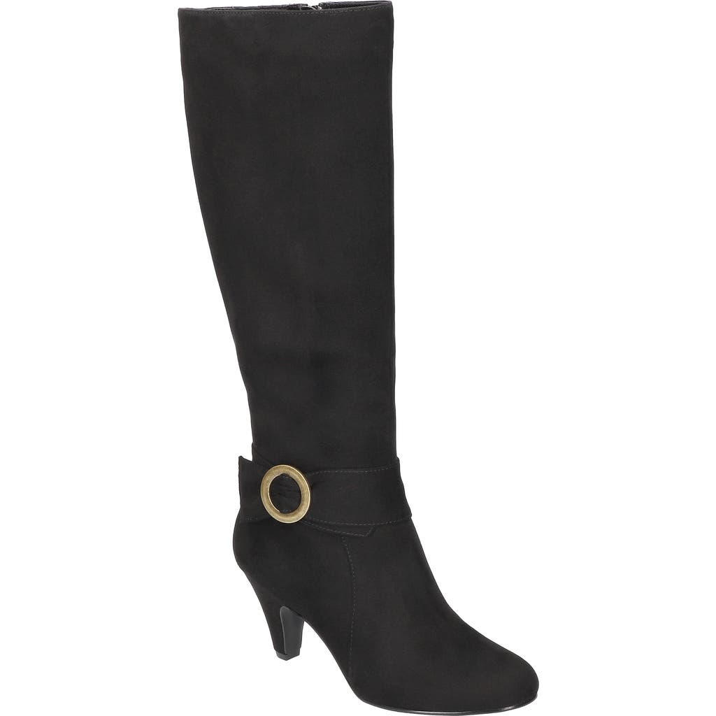 Bella Vita Women's Rima Tall Dress Boots In Black Suede