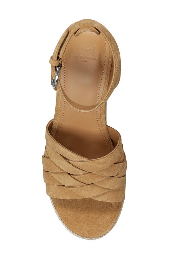 Shop Marc Fisher Ltd Oaten Platform Sandal In Medium Natural