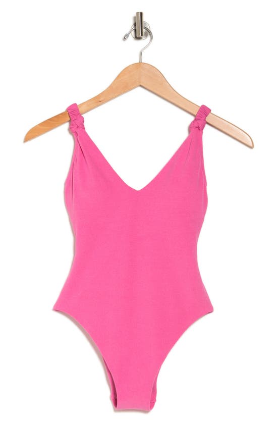 Shop Sanctuary High Leg One-piece Swimsuit In Candy Pink