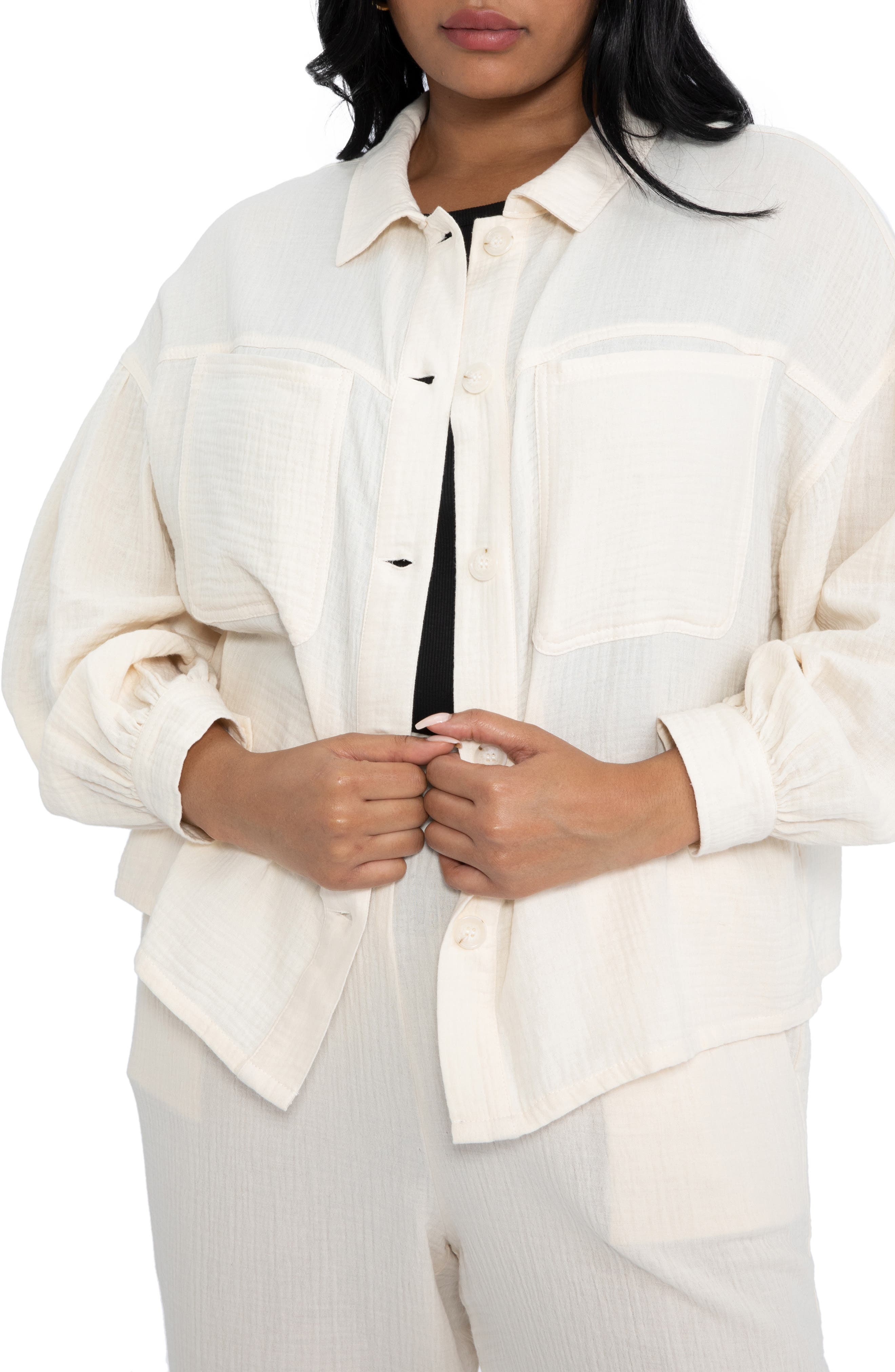 Sanctuary Kiera Cotton Gauze Jacket Nordstromrack