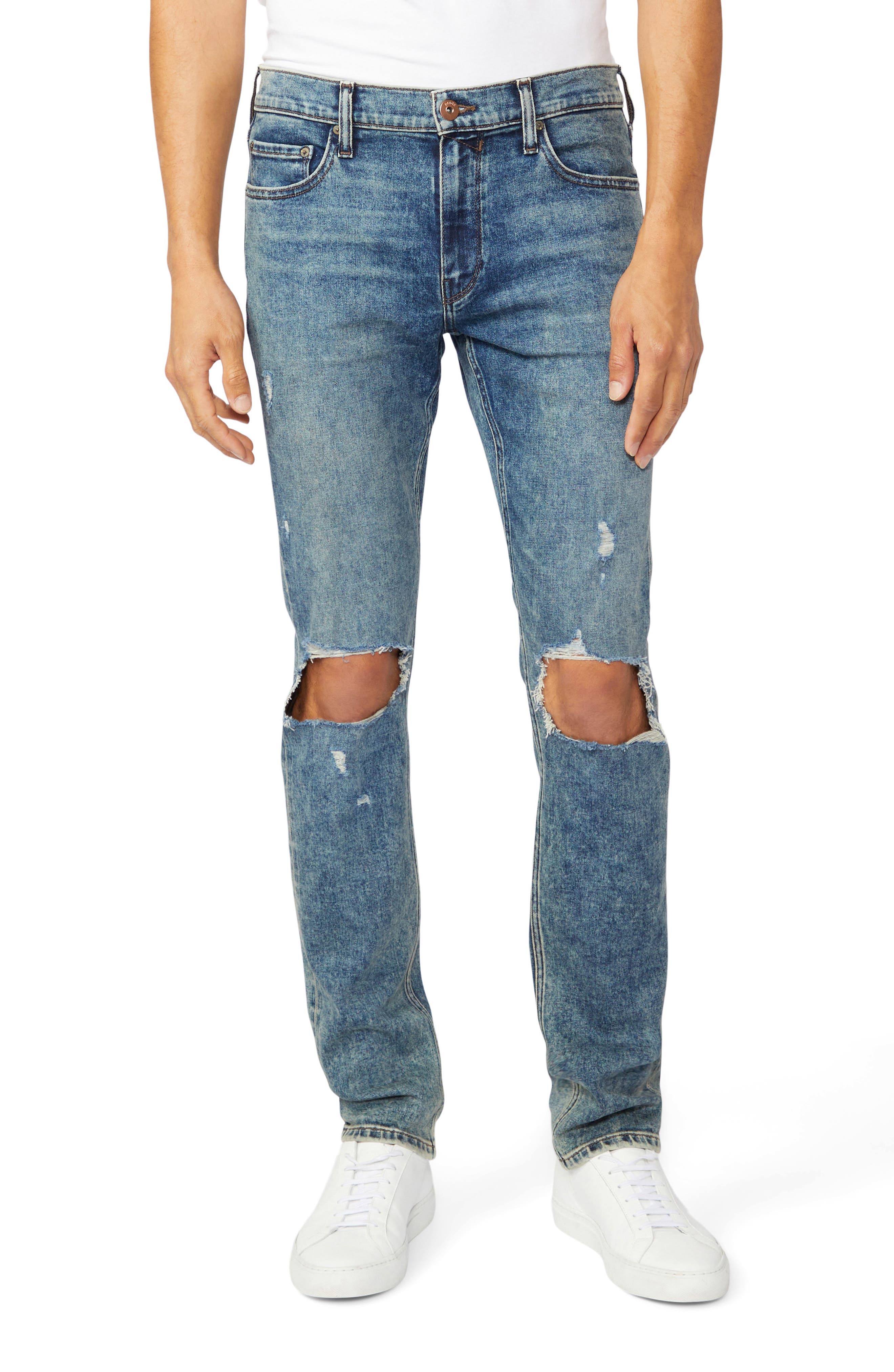 PAIGE Lennox Ripped Slim Fit Jeans 