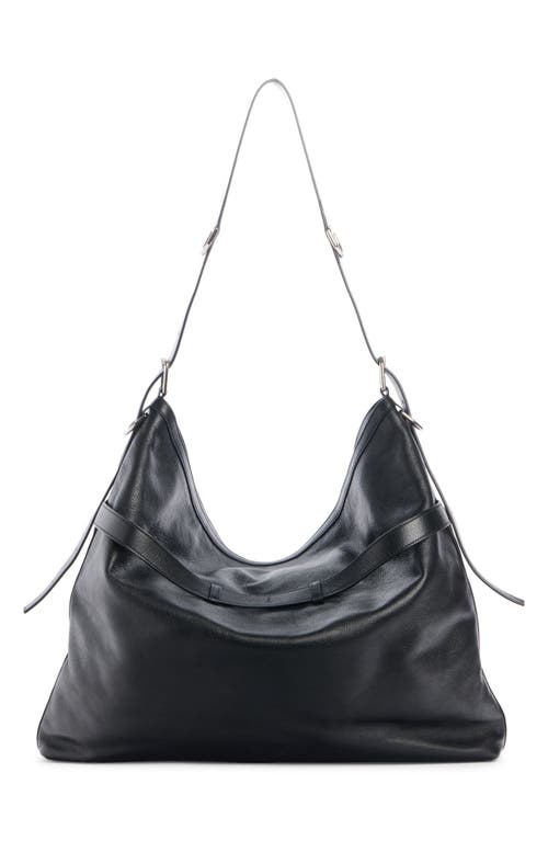 Shop Givenchy Small Voyou Leather Crossbody Bag In Black