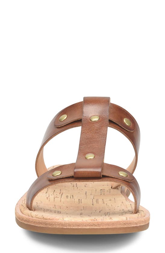 Shop Kork-ease Basel T-strap Sandal In Brown Leather
