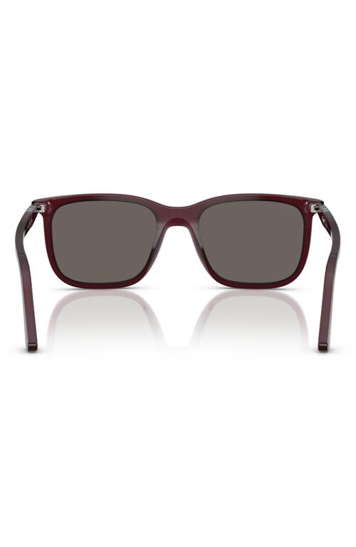 Persol 56mm Rectangular Sunglasses In Purple
