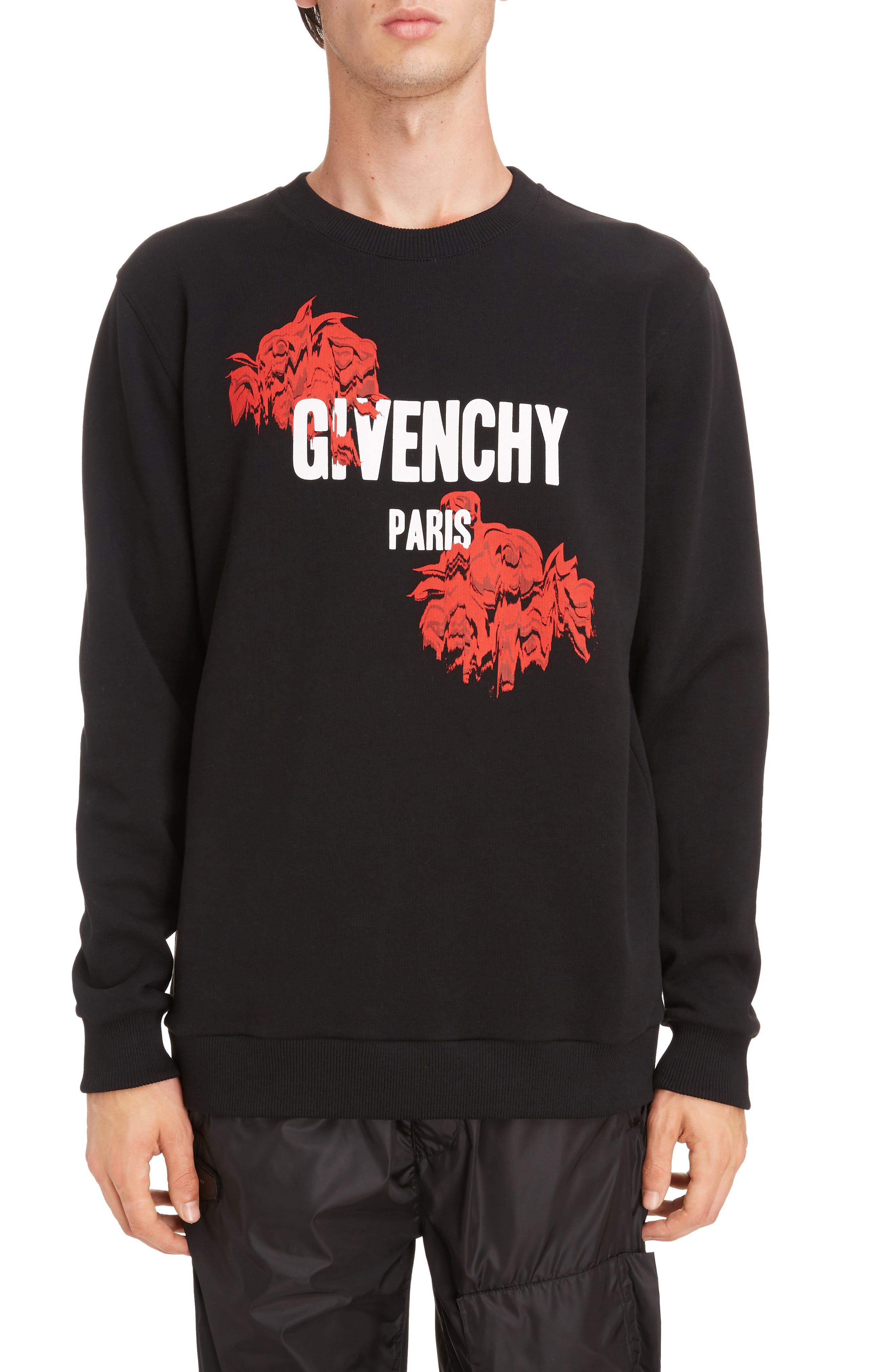 Givenchy Rose Logo Graphic Sweatshirt 