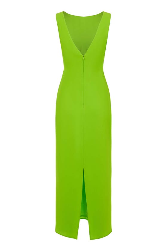 Shop Nocturne Cut-out Maxi Dress In Bright Green