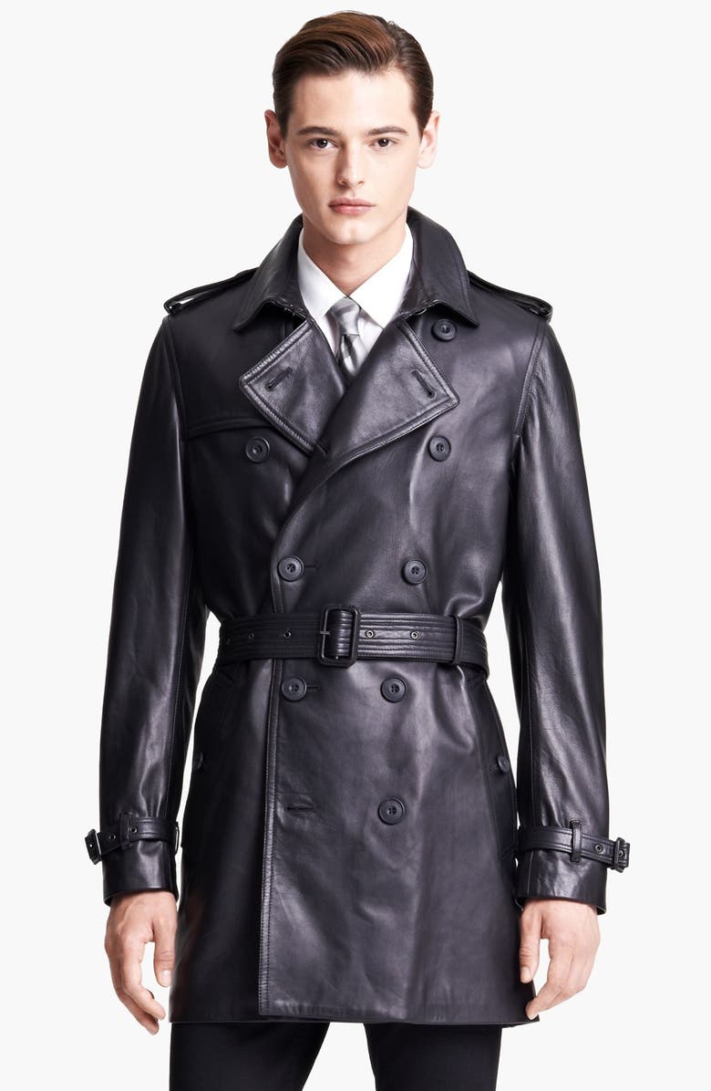 Burberry London 'Britton' Leather Trench Coat | Nordstrom