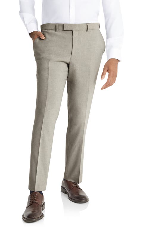 Clooney Slim Fit Stretch Dress Pants in Stone