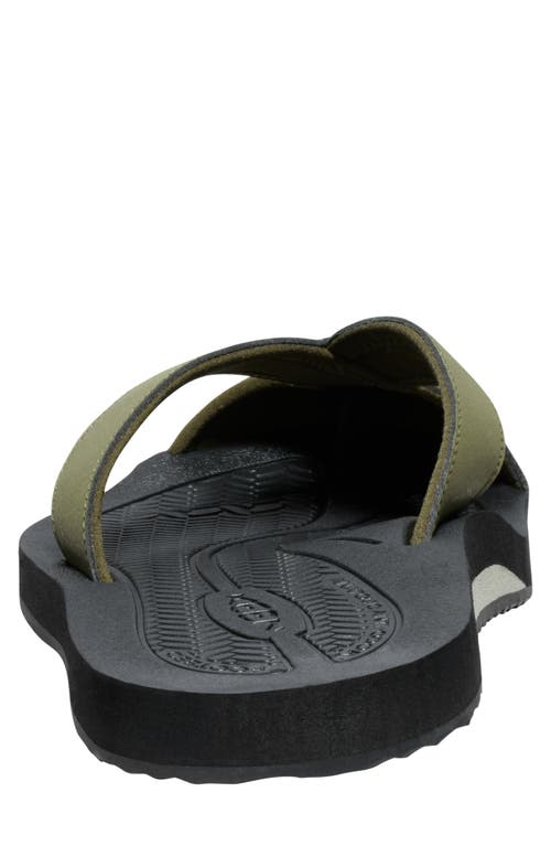 Shop Keen Barbados Flip Flop In Martini Olive/black