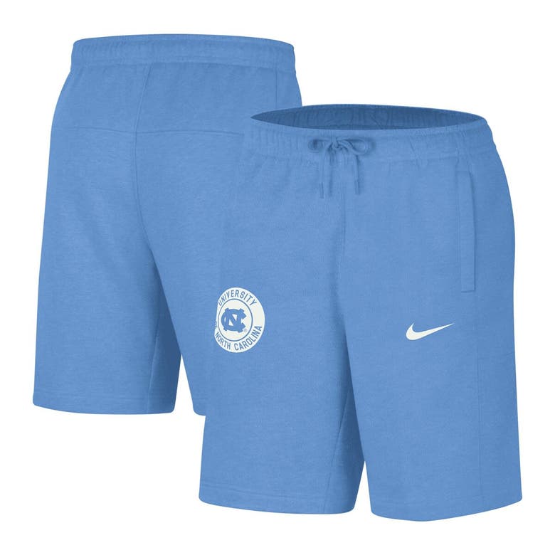Shop Nike Carolina Blue North Carolina Tar Heels Logo Shorts In Light Blue