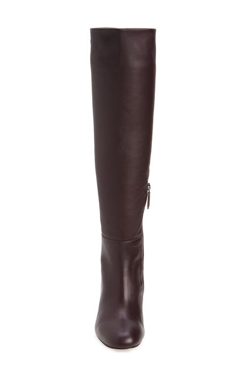 Lk Bennett Kristen Leather Boot In Bor-bordeaux
