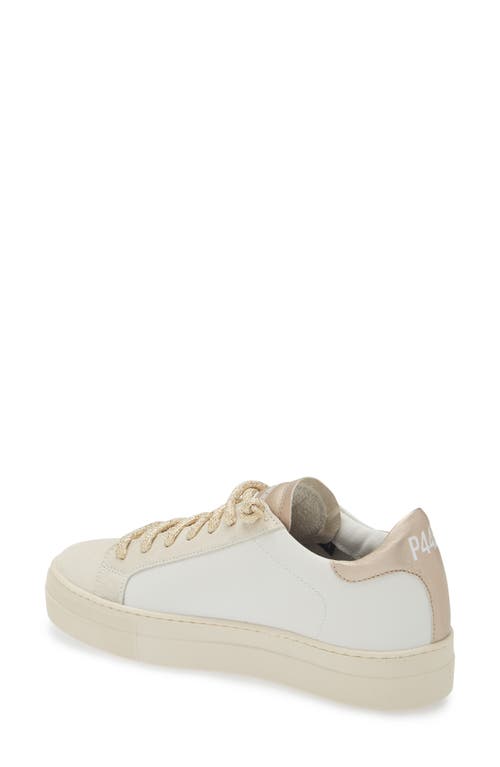 P448 Thea Platform Sneaker In Inox-champagne
