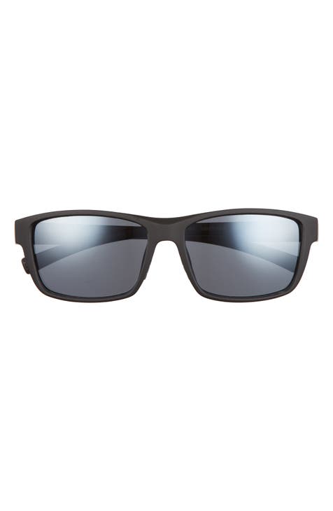 Hurley Men's Rx'able Sport Polarized Sunglasses, HSM3000PXWM Sunrise,  Black, 53-20-140, with Case