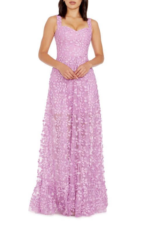 Dress the Population Anabel Semisheer Sweetheart Neck Gown at Nordstrom,
