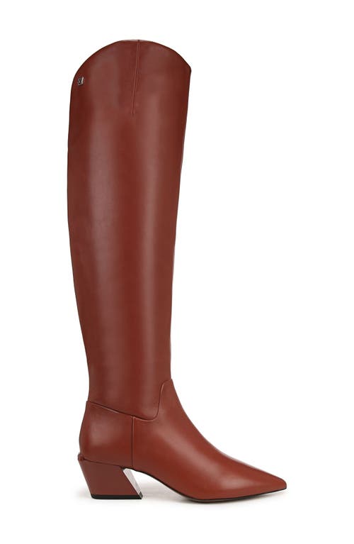 Shop Sarto By Franco Sarto Gwyn Pointed Toe Over The Knee Boot In Brown