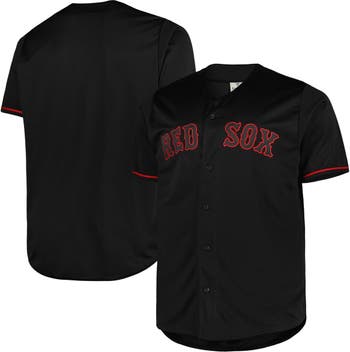 Men's Black/Red Boston Red Sox Big & Tall Pop Fashion Jersey