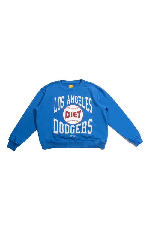 DIET STARTS MONDAY x '47 L. A. Dodgers Baseball Graphic Sweatshirt in Blue