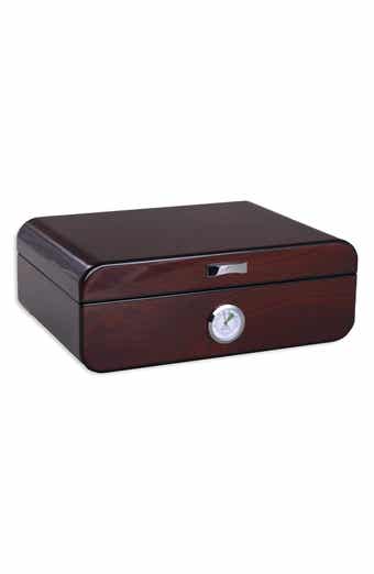 GALINER Gadget Cigar Case Leather Cigar Travel Case Pocket Cedar Wood Cigar  Humidor Holder W/ow Cigars Cutter Gift Box