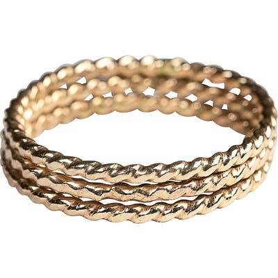 Nashelle 3-Pack Twisted Stacking Rings
