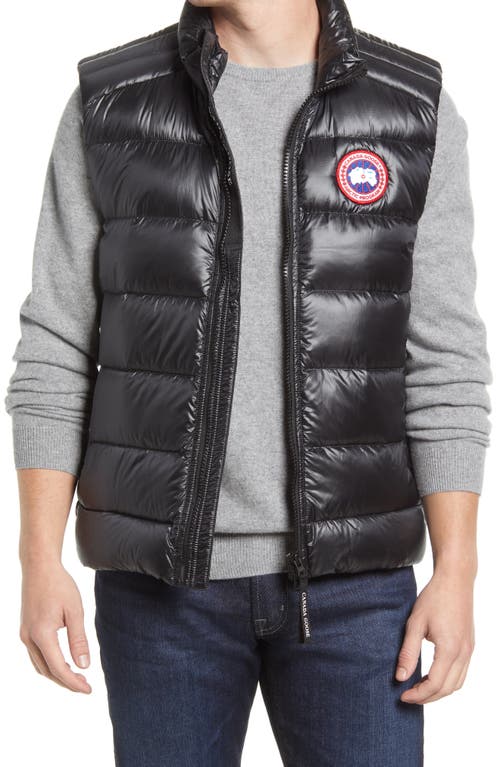 Canada Goose Crofton Water Resistant Packable Quilted 750-Fill-Power Down Vest in Carbon - Carbone