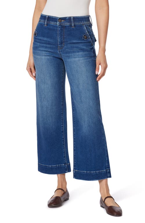 Curve Appeal Premium Crop Wide Leg Jeans In Union