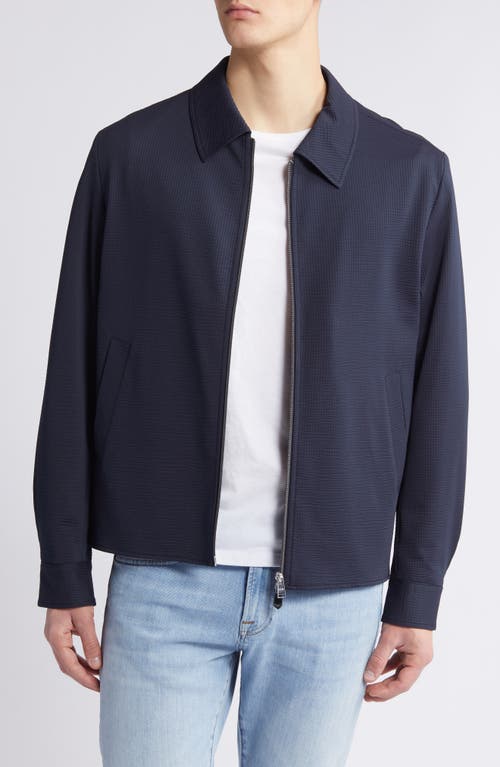 BOSS Hanry Stretch Jacket Dark Blue at Nordstrom,