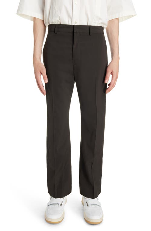 Regular Fit Straight Leg Pants in Cacao Brown