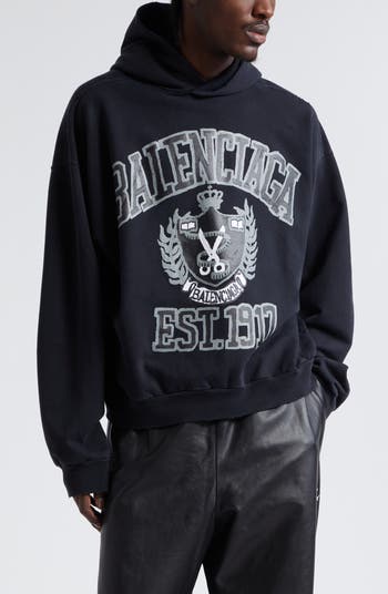 Balenciaga DIY Distressed Oversize Cotton Graphic Hoodie Nordstrom