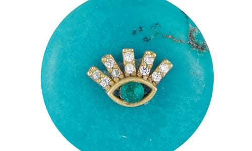 Sphera Milano 14k Gold Plate Evil Eye Pendant Necklace In Gold