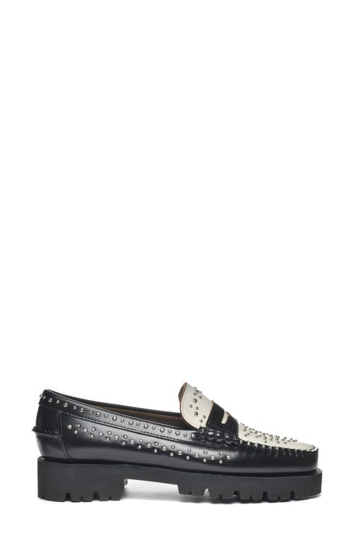 Sebago Dan Stud Lug Platform Loafer Black at Nordstrom