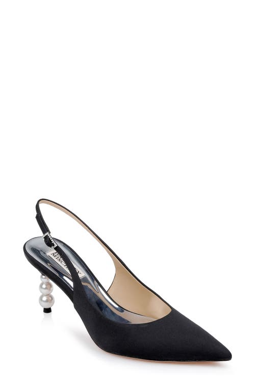 Badgley Mischka Collection Beatrix Slingback Pointed Toe Pump In Black