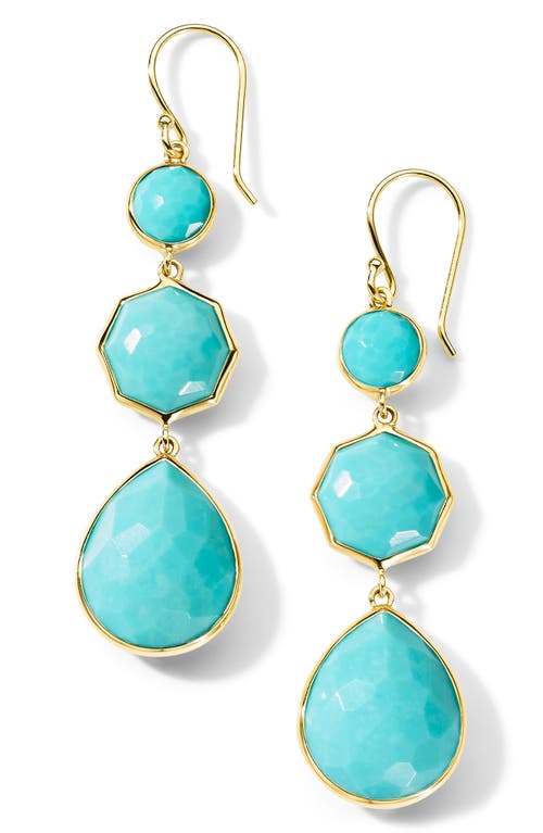 Ippolita Rock Candy Crazy 8's Drop Earrings in Gold/Turquoise at Nordstrom