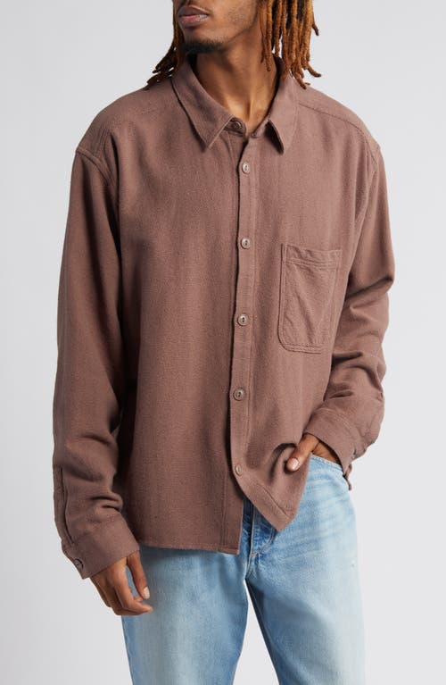 '90s Flannel Button-Up Shirt in Cedar