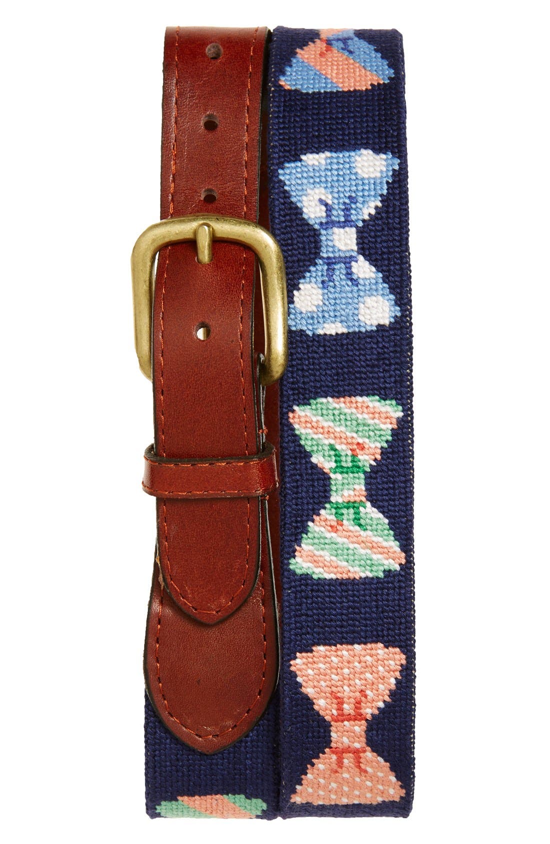 Smathers & Branson 'Bow Tie' Needlepoint Belt Nordstrom