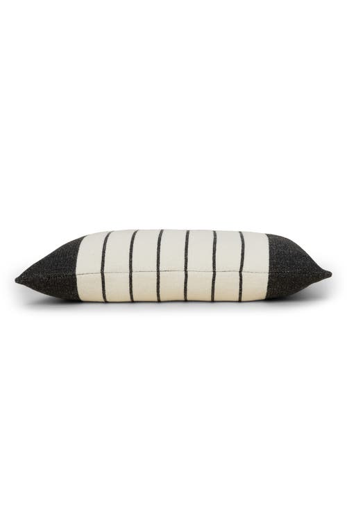 Barefoot Dreams Cozychic® Border Stripe Pillow In Cream/carbon