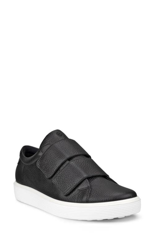 Shop Ecco Soft 60 Two-strap Sneaker In Black