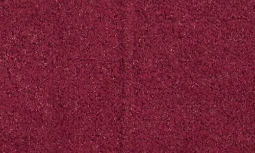 Bobeau Silky Plush Step Hem Sweater In Red Wine