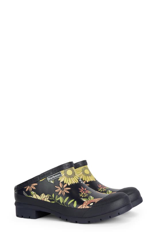 Barbour Quinn Waterproof Clog In Navy Floral ModeSens