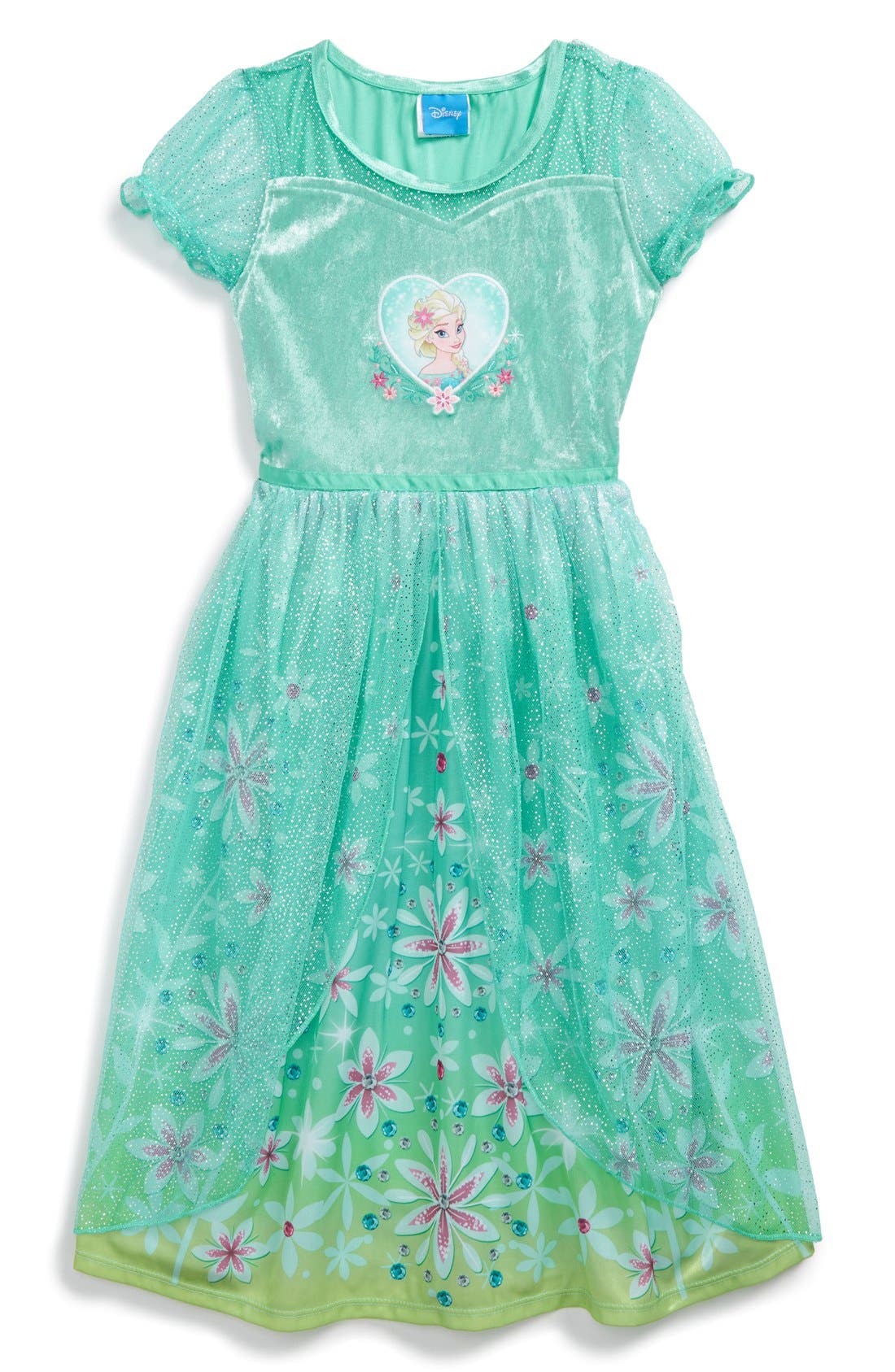 Disney 'Frozen Fantasy Elsa Fever' Nightgown (Little Girls & Big
