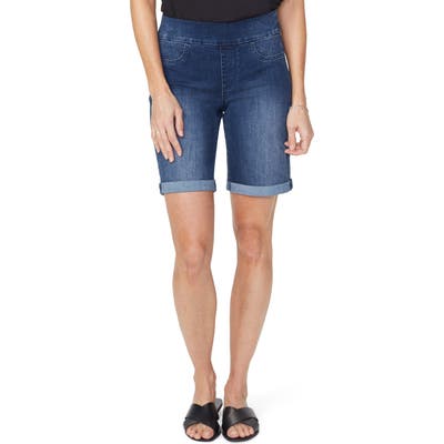 Nydj Roll Cuff Pull-On Denim Shorts