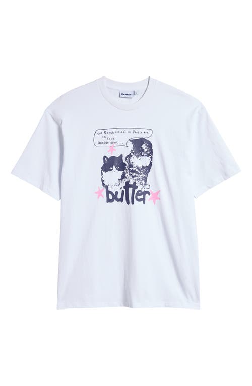 Shop Butter Goods Upside Down Graphic T-shirt In White