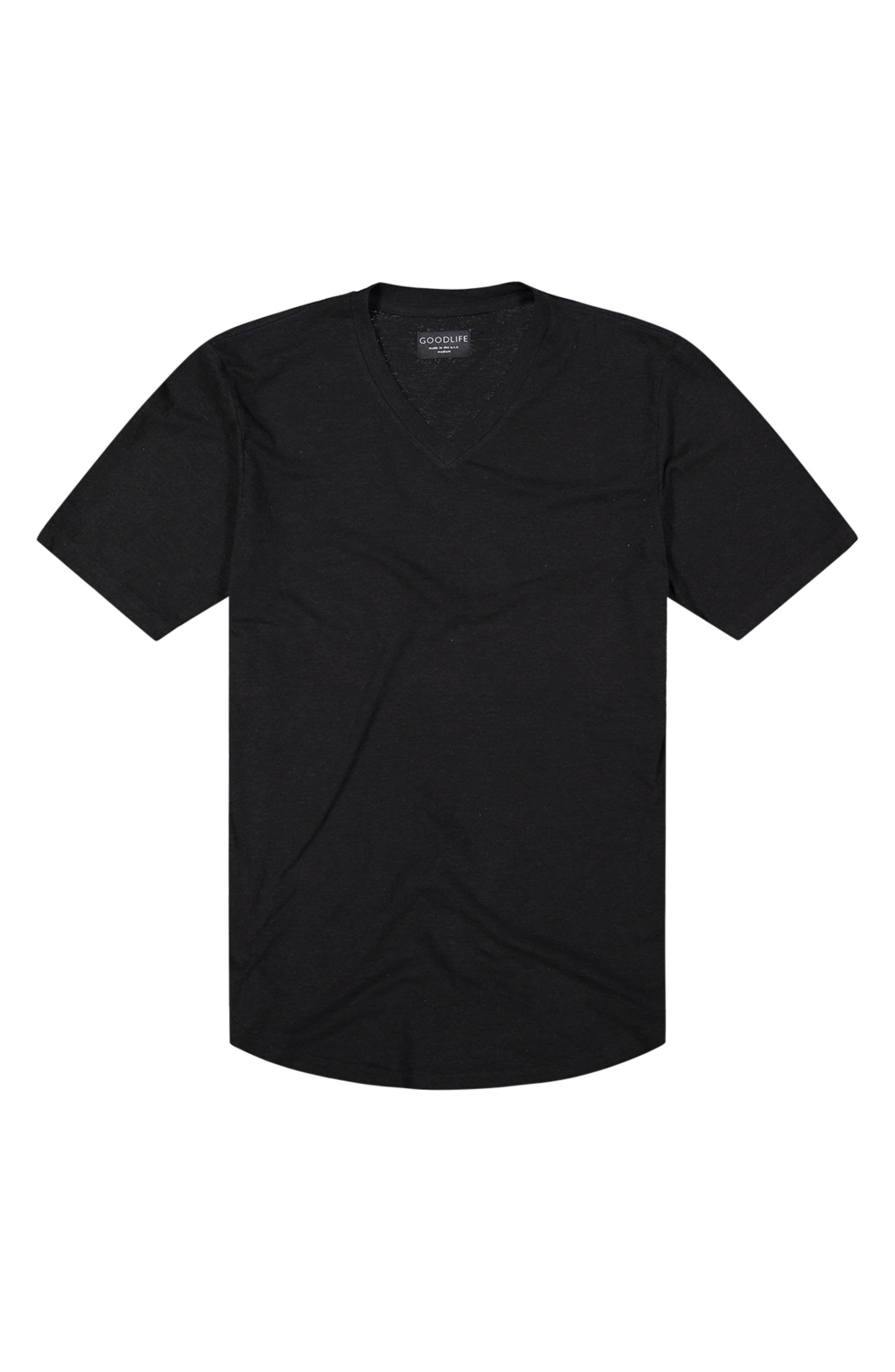 Goodlife Scallop T-shirt In Black