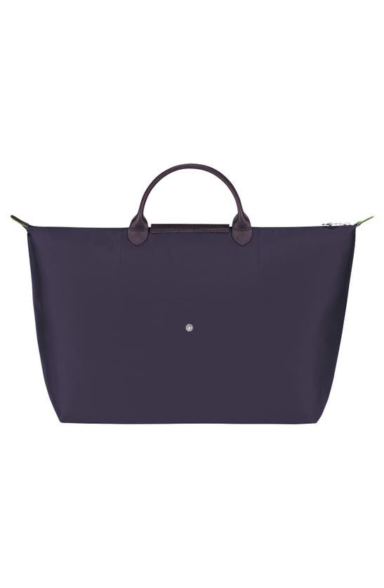 Shop Longchamp Large Le Pliage Recycled Travel Bag In Bilberry