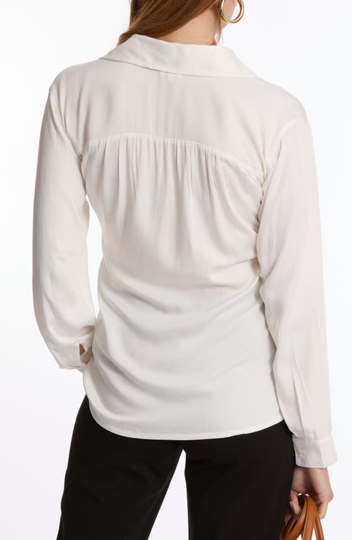 Cache Coeur Harry Maternity/nursing Tunic Top In Ivory
