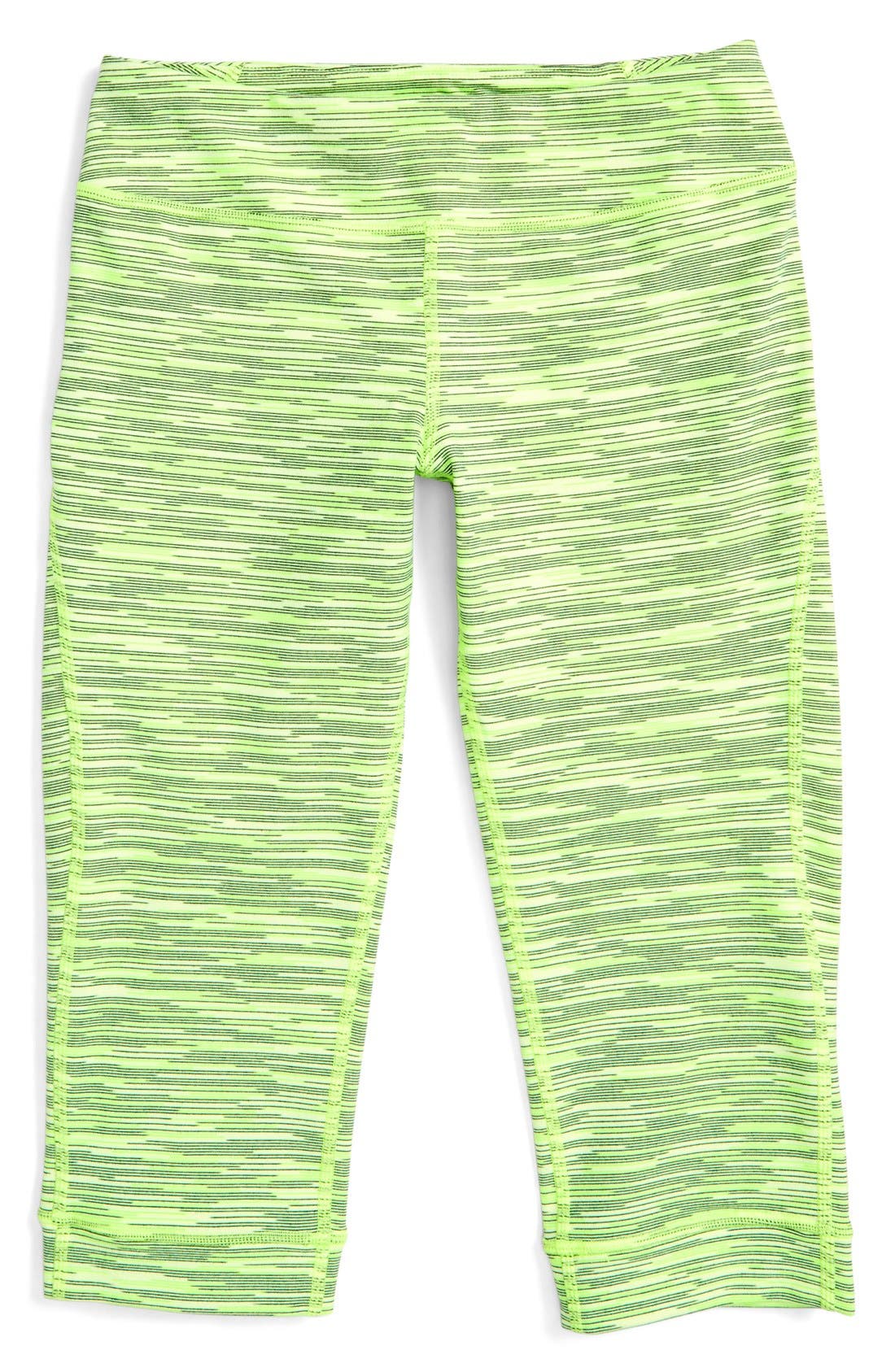 Zella Girl 'New Freedom' Space Dye Capri Leggings (Little Girls & Big