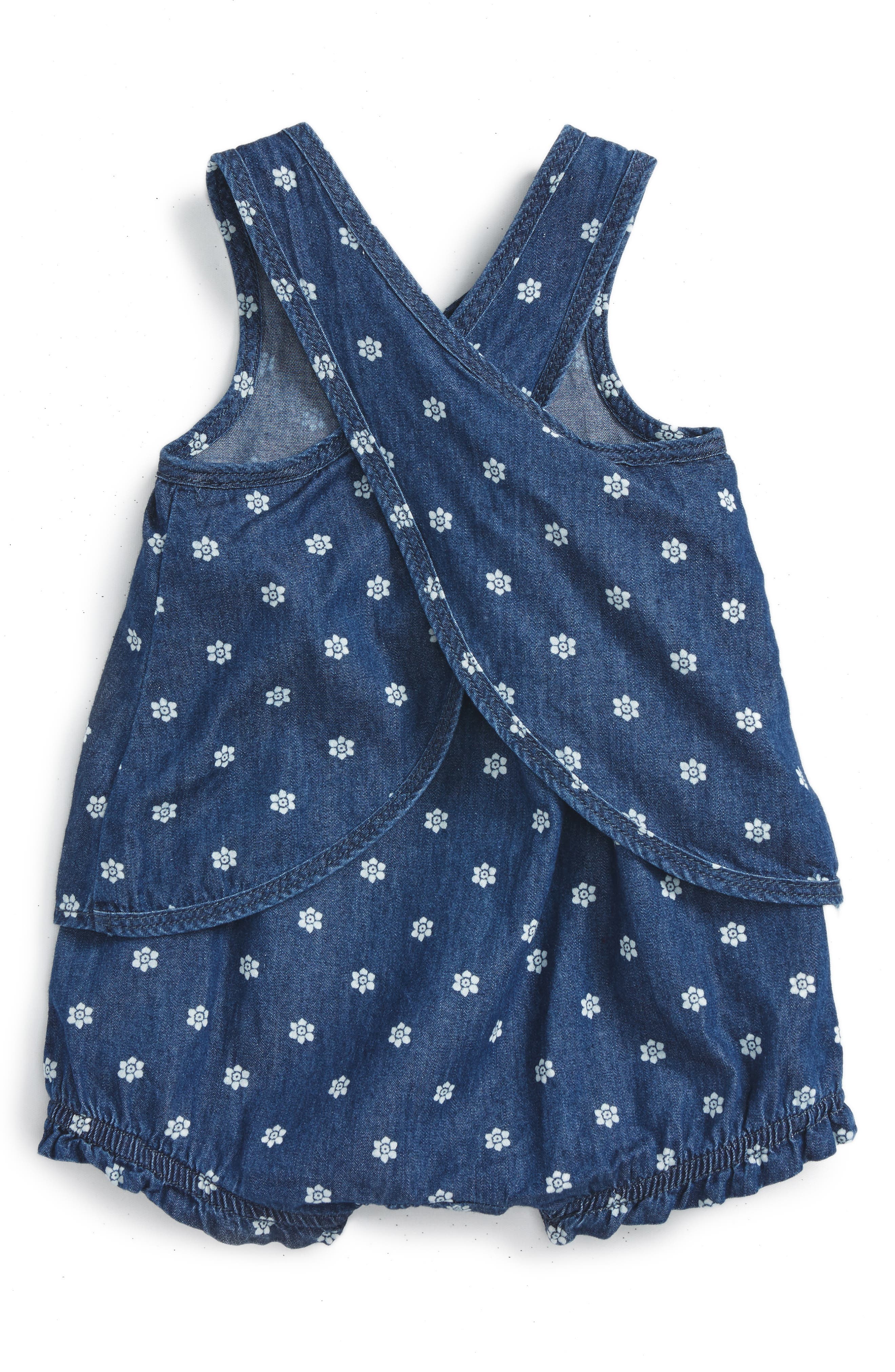 Splendid Denim Bubble Romper (Baby Girls) Nordstrom